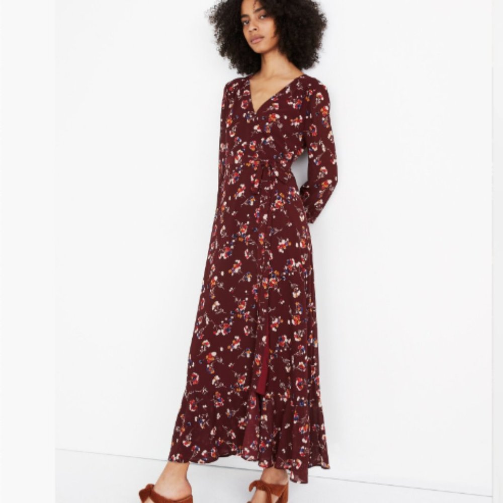 Madewell Floral Wrap Dress